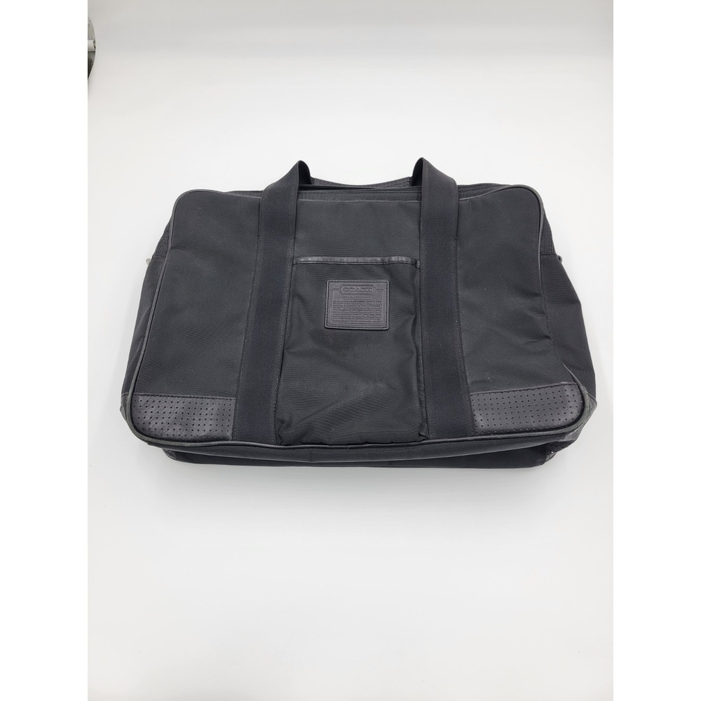 Coach Voyager Messenger Laptop Travel Commuter Bag Black - Picture 2 of 12